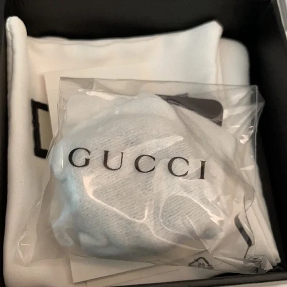 GUCCI UNISEX INTERLOCKING G GOURMETTE STERLING SILVER RING AUTHENTIC 💗💗💗 - Picture 7 of 15